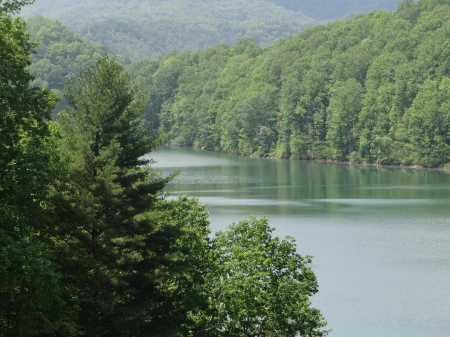 Lake Moomaw, Virginia - virginia, may, lake, gathrite dam