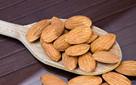 Almond - nuts, photography, wooden, almond, food, photo