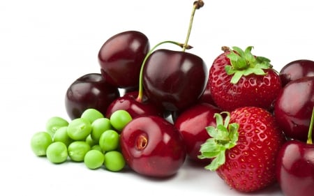 Delicious Fruits - nice, strawberry, healthy, red, fruits, food, cherry, photo