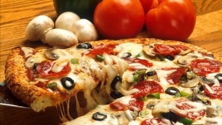 pizza - vegetables, delicious, food, pizza, photo