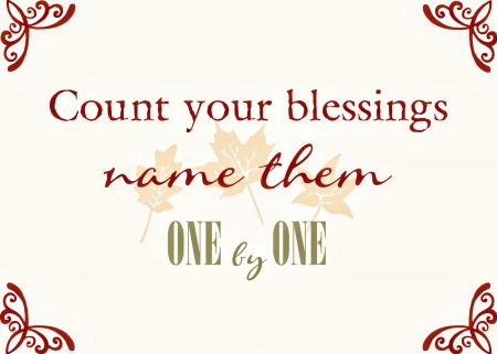 COUNT YOUR BLESSINGS - faith, blessing, saying, religious