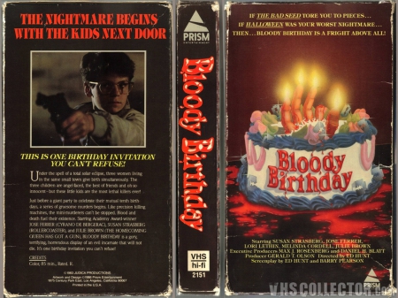 Bloody Birthday - Birthday, Bloody Birthday, Bloody, Horror