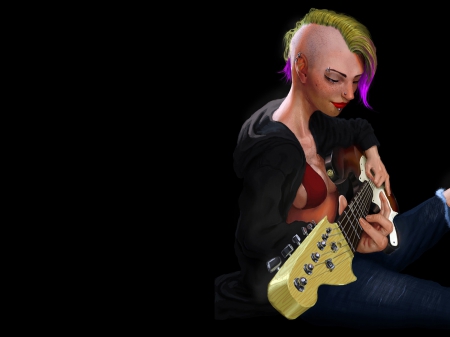 Fantasy Art - fantasy, women, punk, art