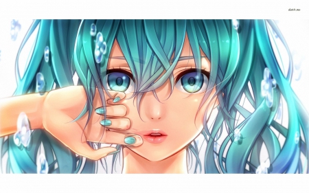 Hatsune Miku - hatsune, miku, girl, blue