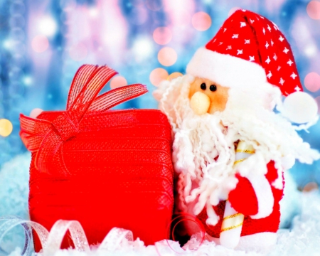 Cute Santa - santa, bag, stuff toy, cute, christmas