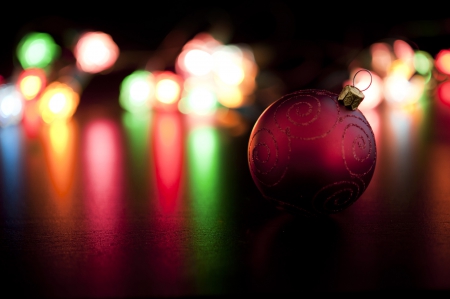 â€¢â€¢â€¢ Christmas Lights â€¢â€¢â€¢ - beautiful, globe, burgundy, colored, lights, christmas