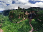 Tropical Forest Waterfall