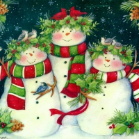 Snowmen family