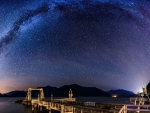 spectacular starry sky over furry creek british columbia