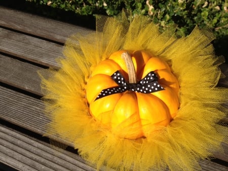 ✿ Festive Fall ✿ - glow, black, yellow, polka dots, pumpkin