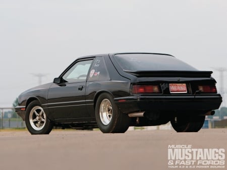 1983-Mercury-Capri - fat rears, capri, black, 1983