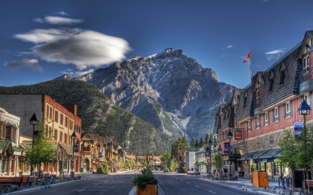 *** CANADA - Banff *** - city, architecture, mountains, landscape