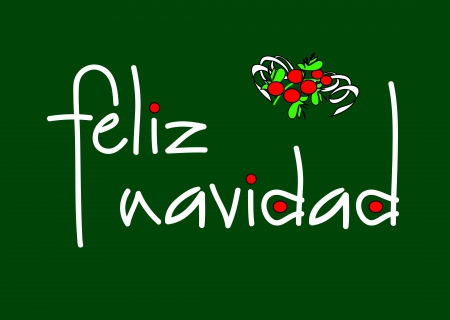 Feliz Navidad!â™¥ - red, greeting, card, green, christmas