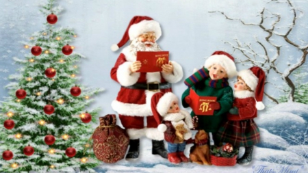 ~*~ Fa la la la la la ~*~ - santa, christmas greetings, christmas songs, kids singing