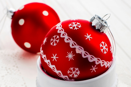 Christmas Balls - christmas, christmas balls, magic christmas, red balls, xmas, merry christmas