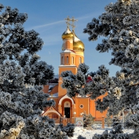 beautiful orthodox church in kazakhstan