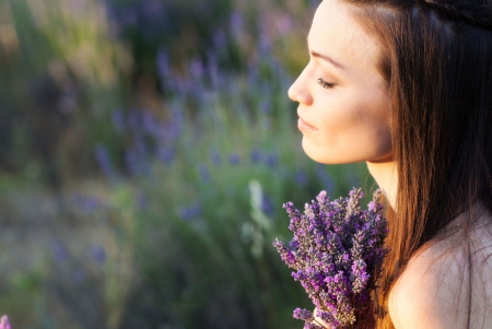 * Memories * - purple, girl, flowers, memories, dreamer