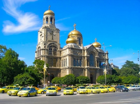 Varna Church - blue, photography, church, photo, Bulgaria, sky, religious