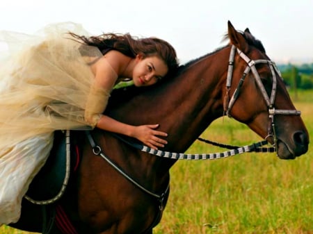 Cowgirl - style, girls, women, beautiful, models, cowgirls, grass, horses, rodeo, fun, fashion, western, ranch, country, outdoors, female, trees