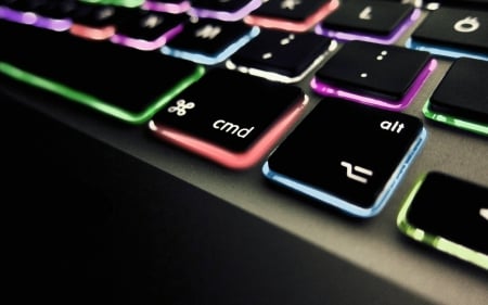 Colored Keyboard - keyboard, illuminated keyboard, Colored Keyboard, lighted keyboard