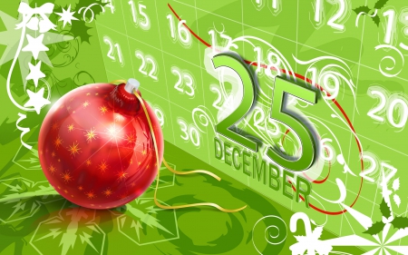 25 december christmas - wide screen, gift, illustration, computer graphics, painting, art, artwork, noel, holiday, family, love, present, occasion, christmas, december, colors, happy