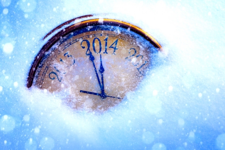 HAPPY NEW YEAR~2014 - watch, clock, 2014, new, year