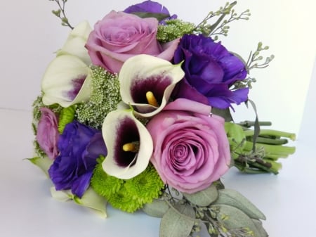 .:✿:. - flowers, roses, bride, pink roses, wedding, beauty, bouquet