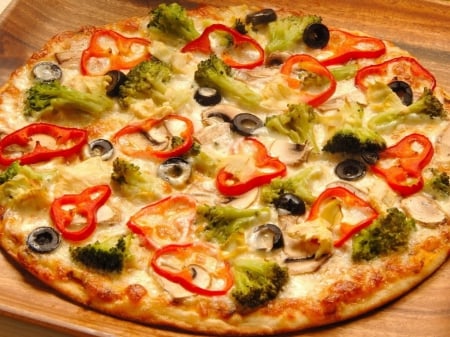 Vegetables Pizza - vegetables, delicious, food, italian food, photo, pizza