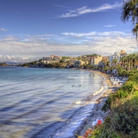 fantastic seaside town hdr