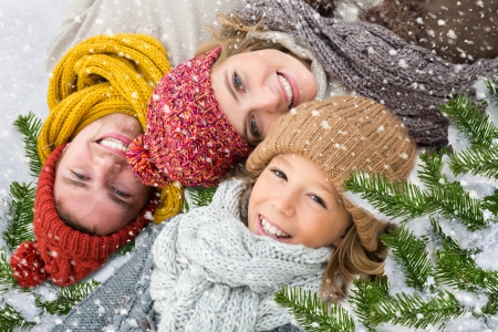 Winter Time - winter, people, winter time, snow, face, happy, family