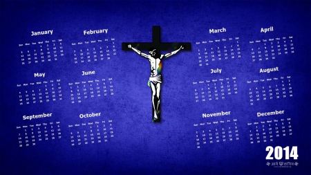 jesus calender 2014 - 2014, christ, jesus, calender