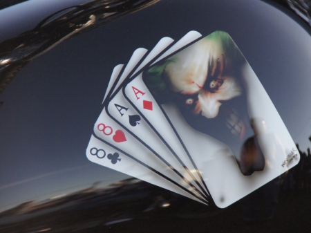 Devil On A Playing Card - bike, ride, thrill, adventure