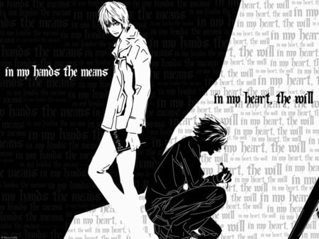 Deathnote - kira, l, light, raito, deathnote