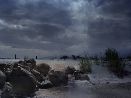 Night dunes - dunes, nature