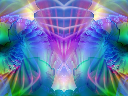 Light caress - fractal, colors