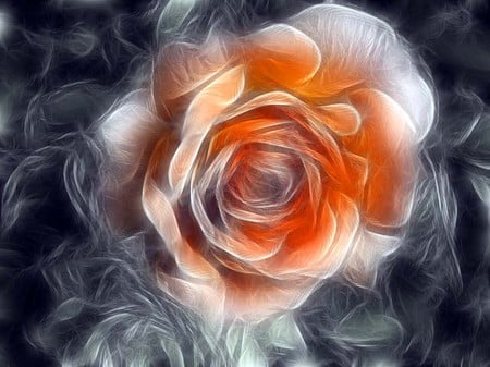 Electric rose - roses, 3d