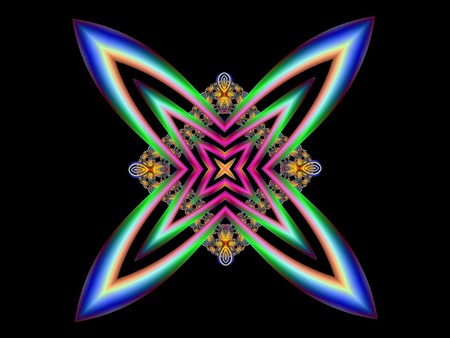 Star - fractal, colors