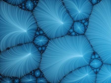 Blue Seashells - seashells, blue, fractal