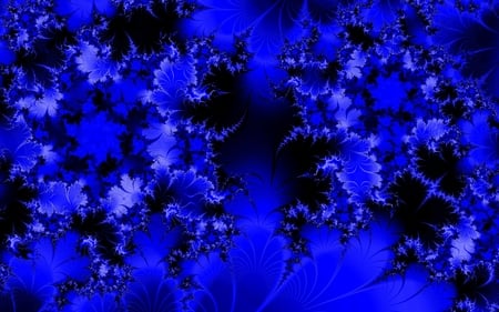 Cold - blue, cold, mind teaser, computer art, fractal