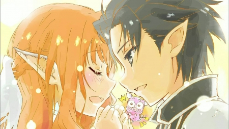 love witness - pig, love, lovers, sword art online