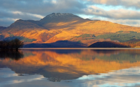 *** Autumn on the lake *** - lake, mountains, nature, autumn