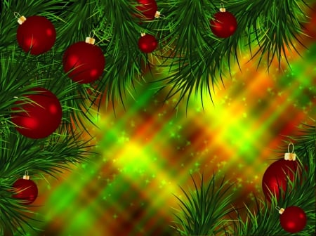 Christmas background - nice, branches, new year, background, winter, lovely, christmas, balls, pretty, beautiful, holiday, decoration