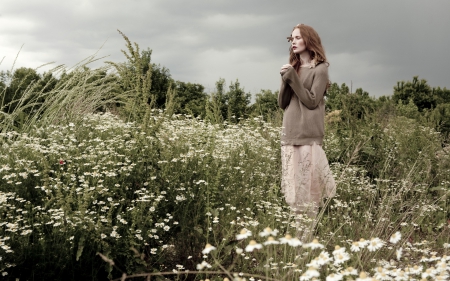 *** Walk through the thriving field *** - flowers, nature, field, walk, flower