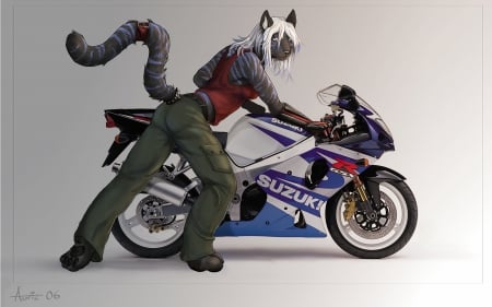 Furry - animal, motorbike, daydreams, furry