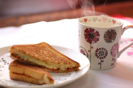 Breakfast - bread, coffee, breakfast, lunch