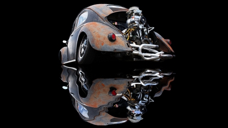 Reflections - vehicles, reflections, vw, bug, cars, beetle, volkswagen