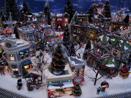 Mini Christmas Village - christmas village, christmas decorations, christmas town, mini christmas village