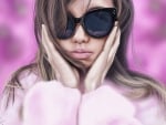 Girl with sunglasses