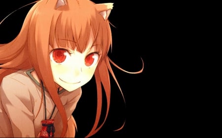 Spice n Wolf - wolf, spice n wolf, animal ears, orange hair, long hair, cant think of a fourth, holo