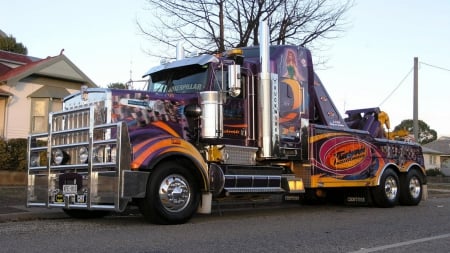 Nice Kenworth Tow - vehicles, custom trucks, kenworth, trucks